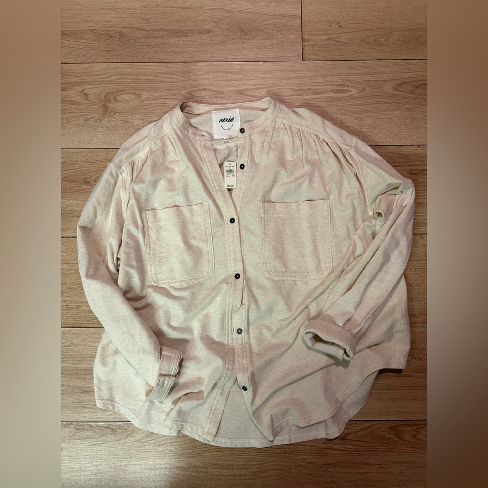 NWT aerie roll with it button up shirt - Picture 2 of 4
